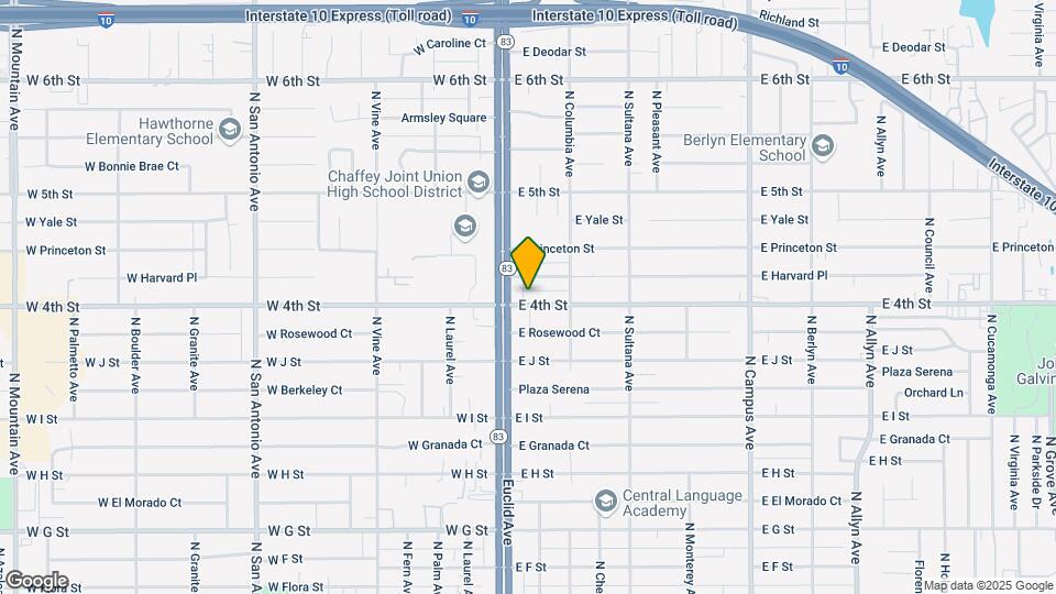 115 E 4th St Map and Location Details