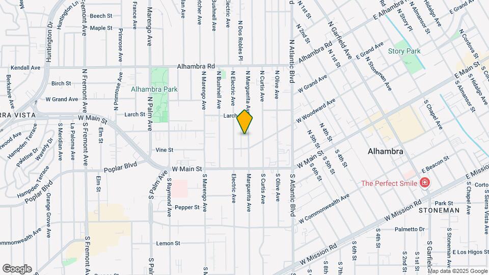 123 N Marguerita Ave Map and Location Details