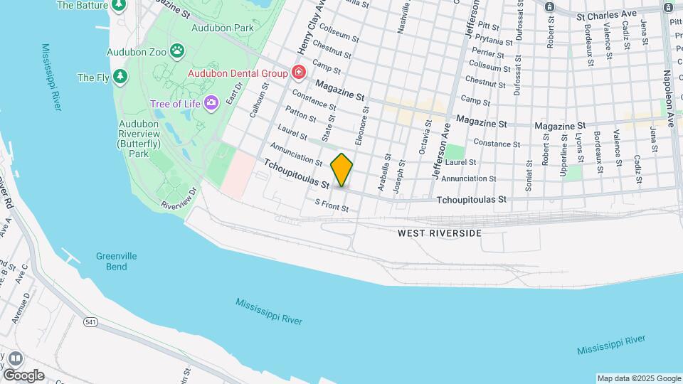 5906 Tchoupitoulas St Map and Location Details