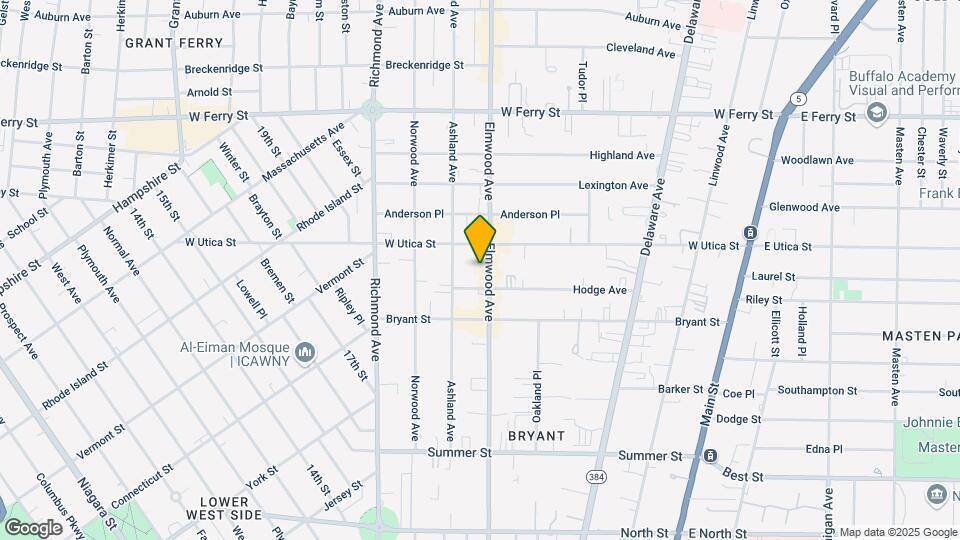 494-498 Elmwood Ave Map and Location Details