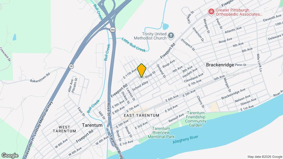 519 Roup St Mapa y Detalles de la Ubicación