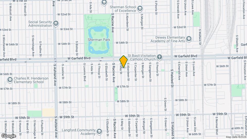 5531 S May St Map and Location Details