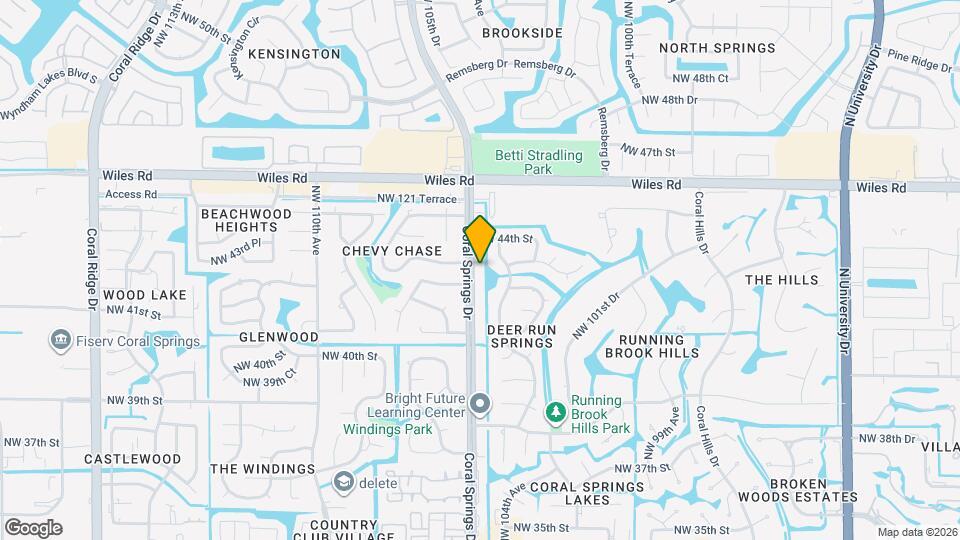4305 Coral Springs Dr Map and Location Details