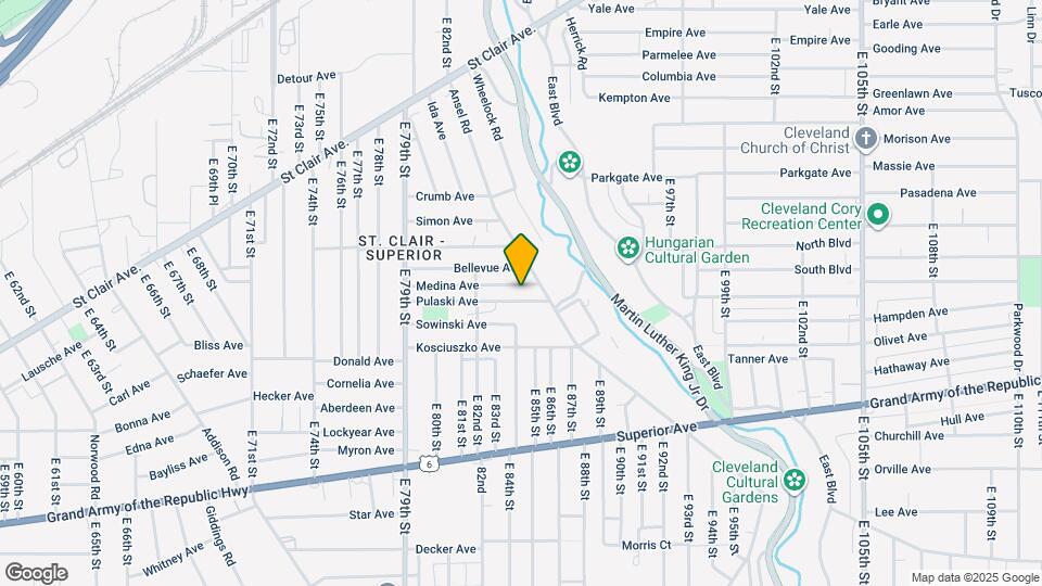 8400 Medina Ave Map and Location Details