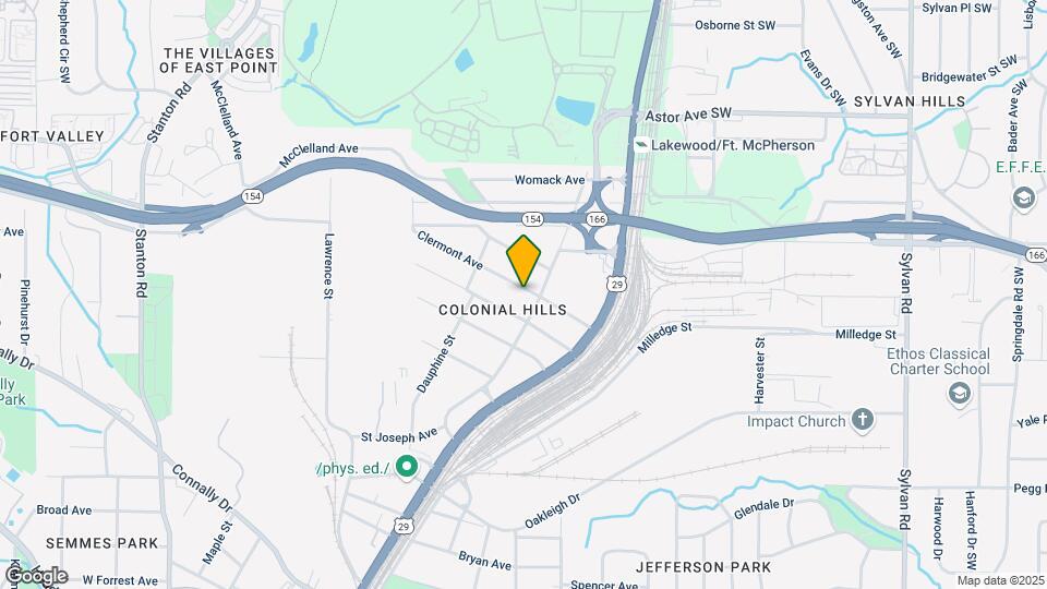 1366 Clermont Ave Map and Location Details