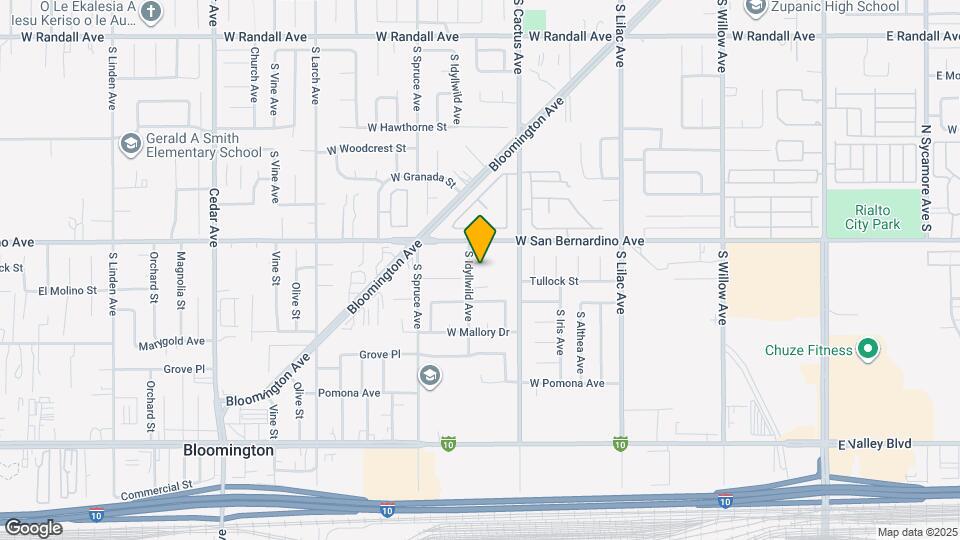 877 W Tullock St Map and Location Details