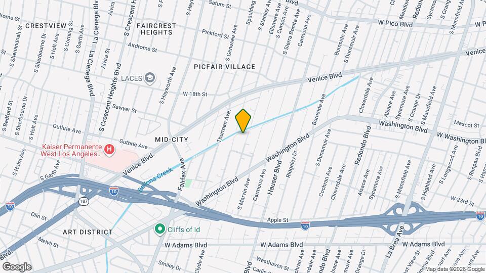 2003 1/2-2217 S Curson Ave Mapa y Detalles de la Ubicación