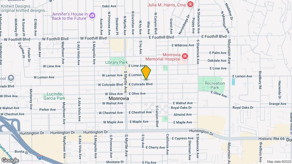 215 E Colorado Blvd Map and Location Details