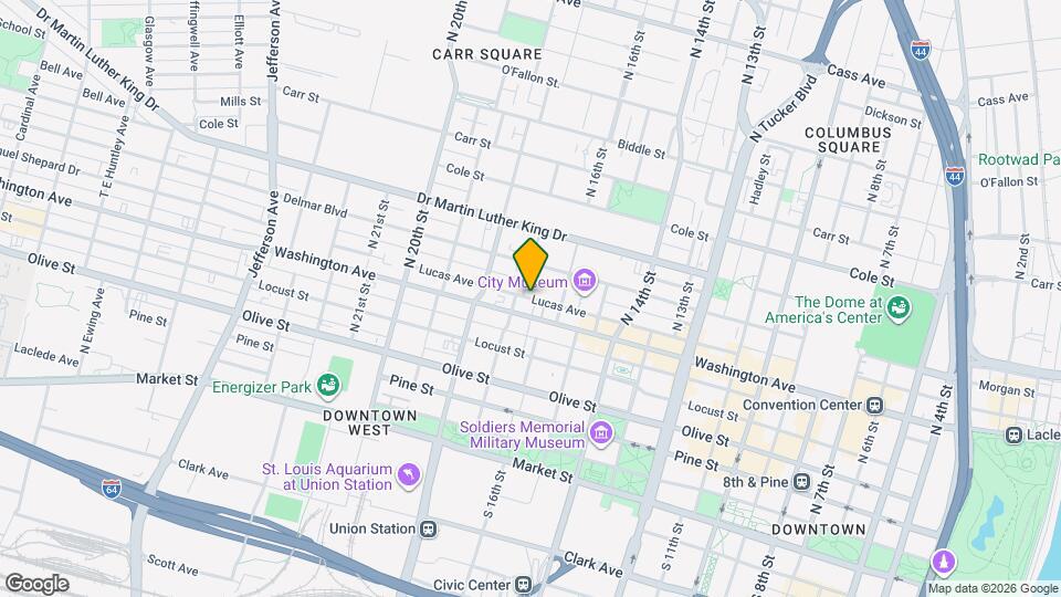1620 Lucas Ave, Unit 203 Map and Location Details