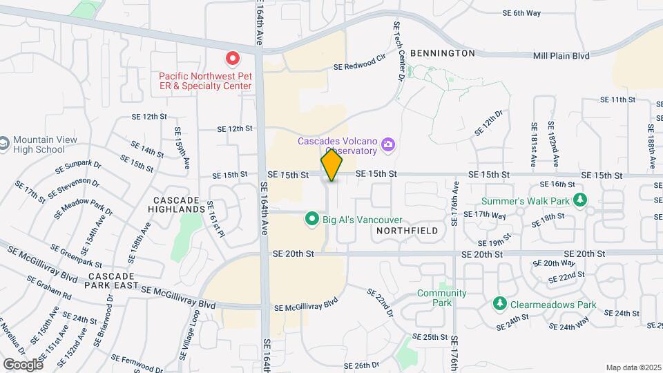 1600 SE 168th Ave Map and Location Details