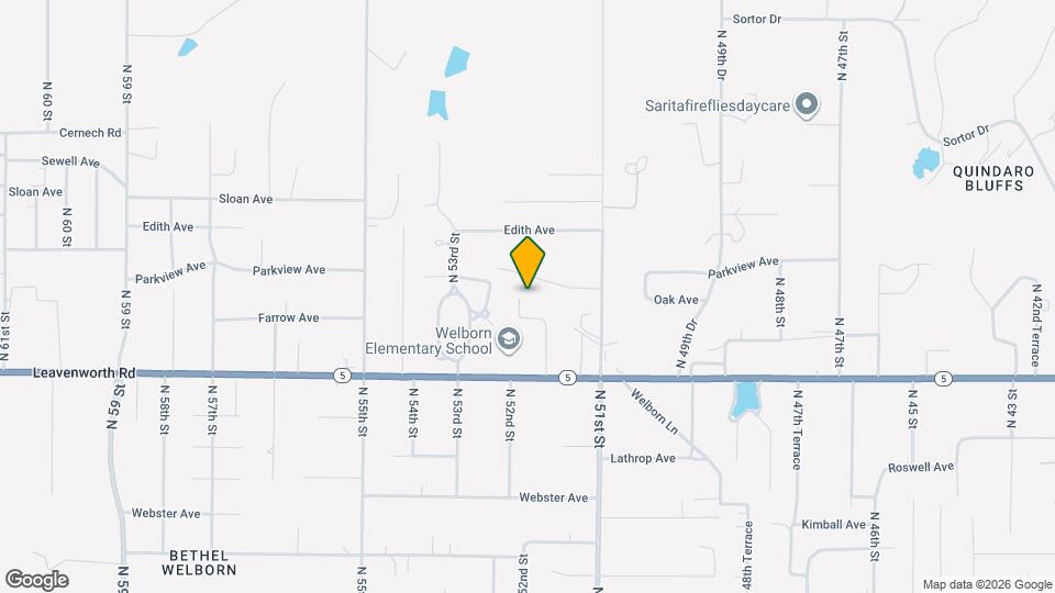 3219 N 52nd St Map and Location Details