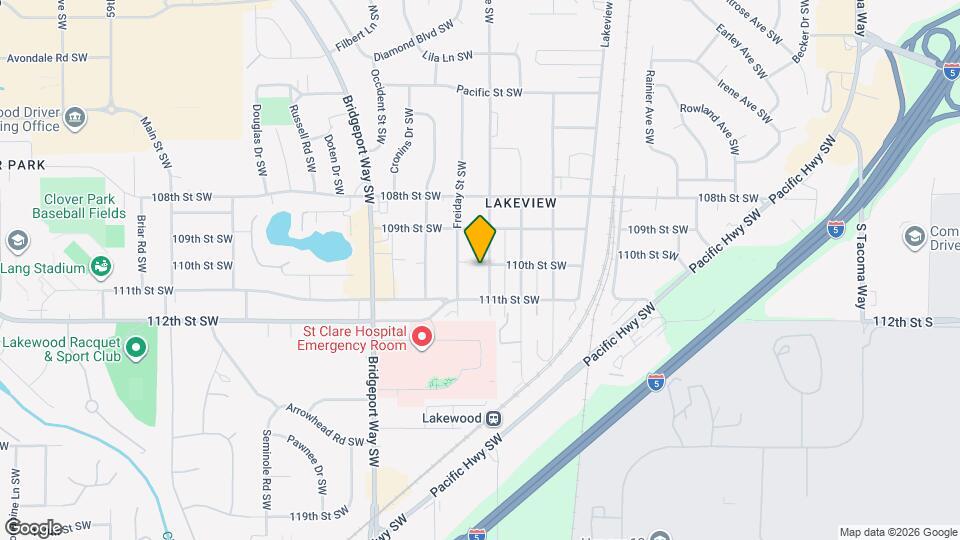 11004 47th Ave SW Map and Location Details