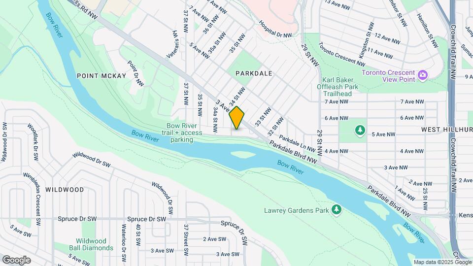 3422 Parkdale Blvd NW Map and Location Details