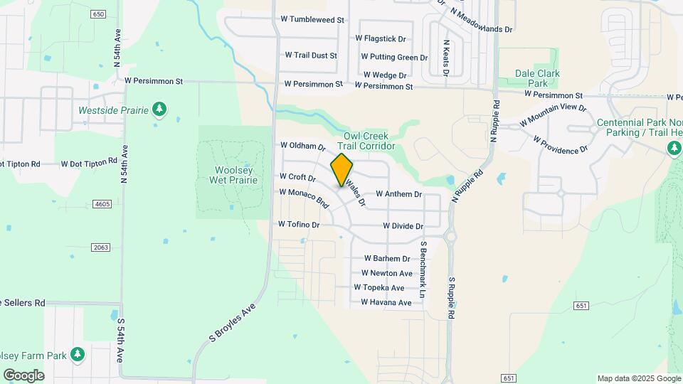 4628 W Croft Dr Map and Location Details