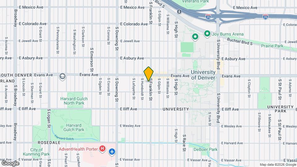 2123 S Franklin St Map and Location Details