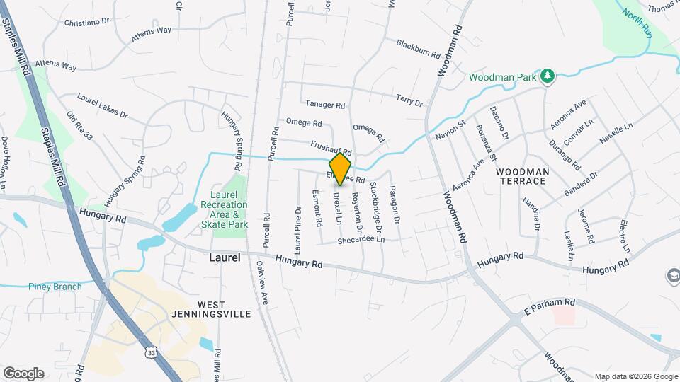 9721 Drexel Ln Map and Location Details