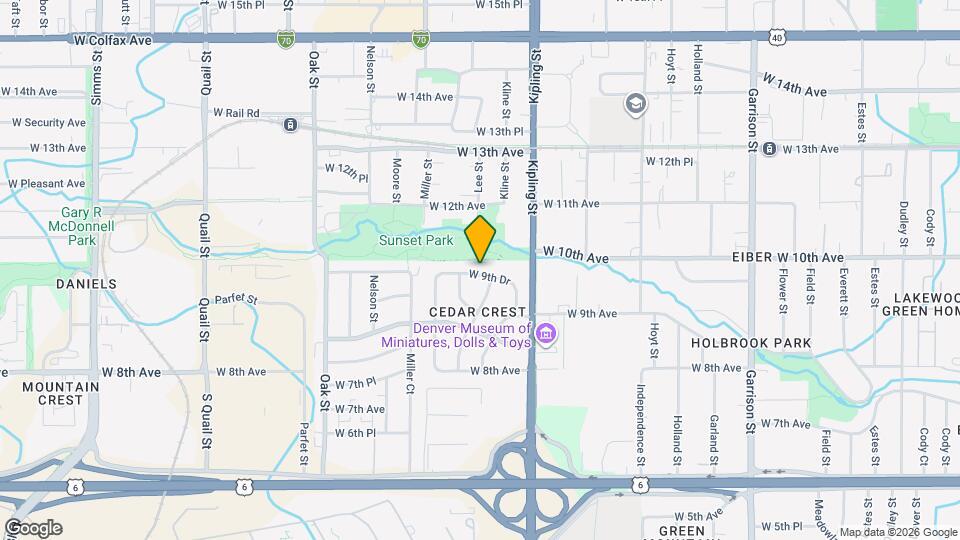 10141 W 9th Dr Map and Location Details