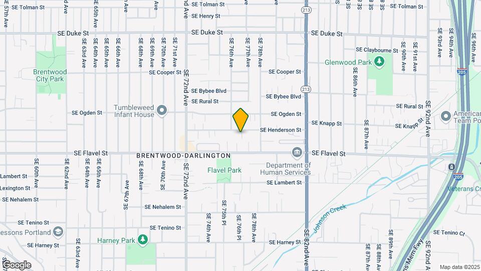 7636 SE Henderson St Map and Location Details