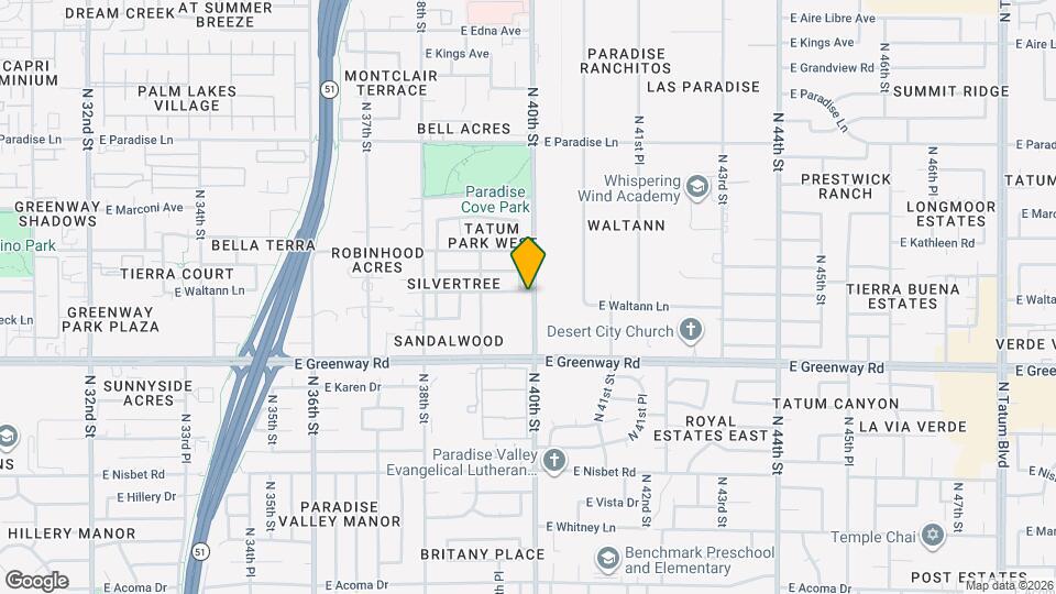 3951 E Waltann Ln Map and Location Details