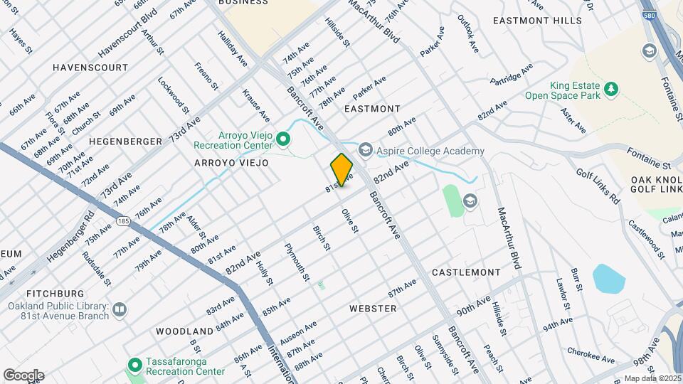 8116 Olive St Mapa y Detalles de la Ubicación