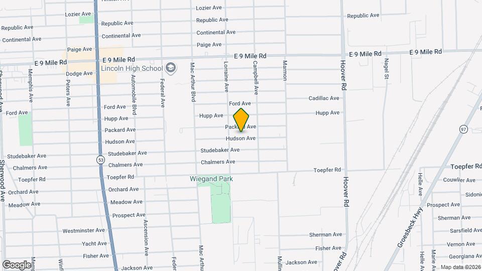 11051 Hudson Ave Map and Location Details