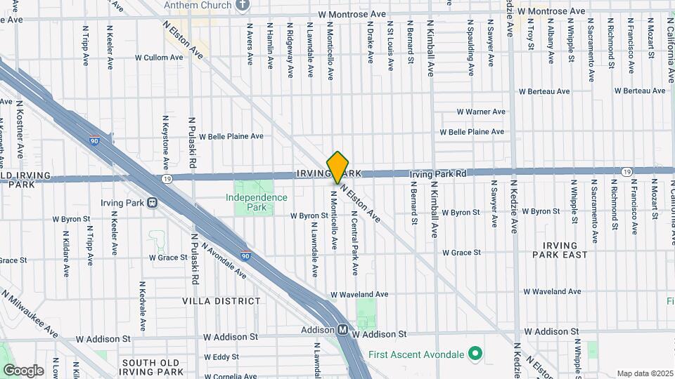 3937 N Monticello Ave, Unit 2 Map and Location Details