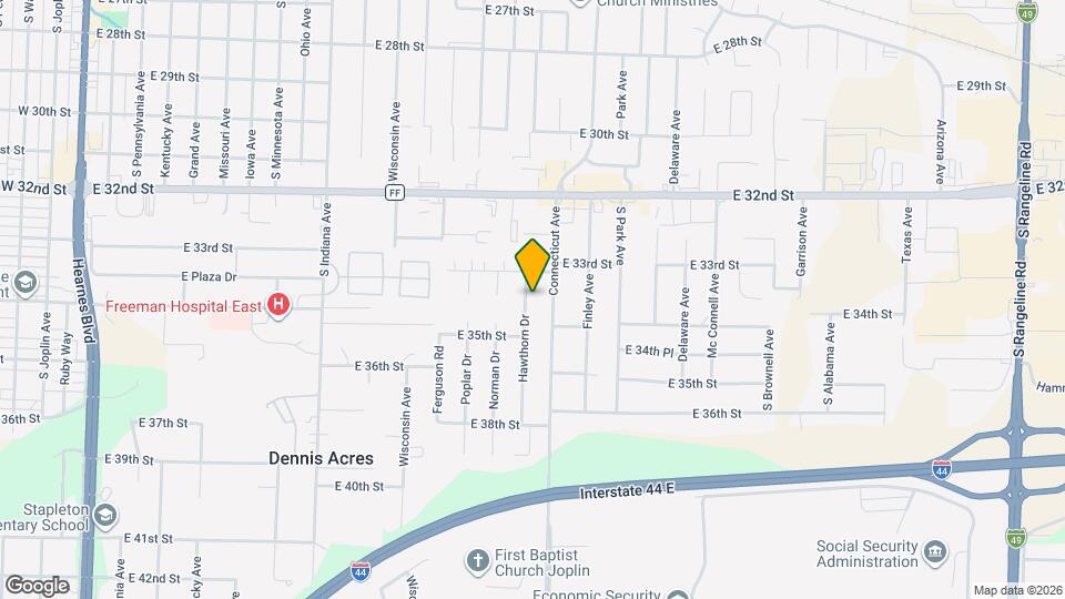 3329-3331 Hawthorn Dr Map and Location Details