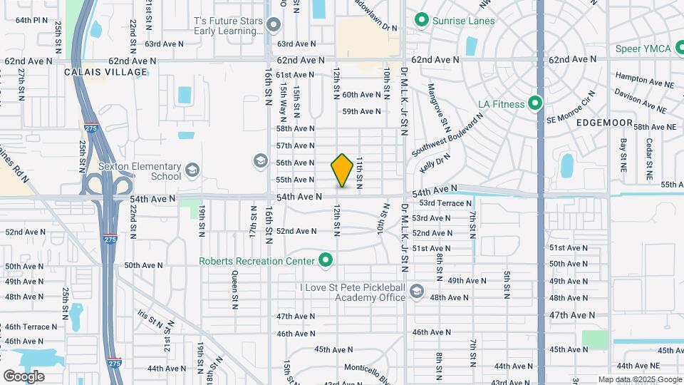 1153 54th Ave N Map and Location Details