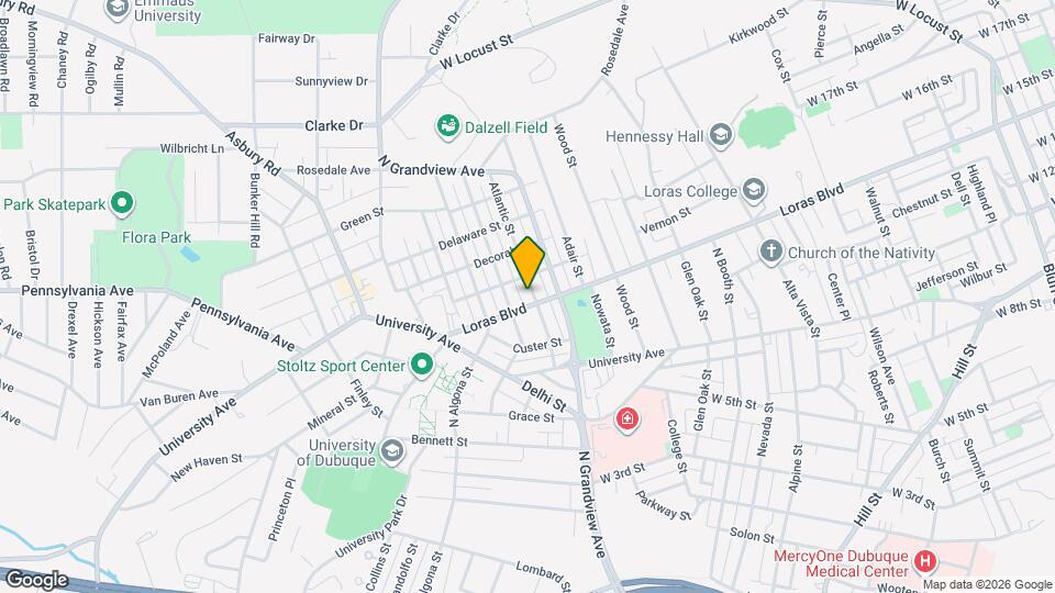 1745 Loras Blvd Mapa y Detalles de la Ubicación