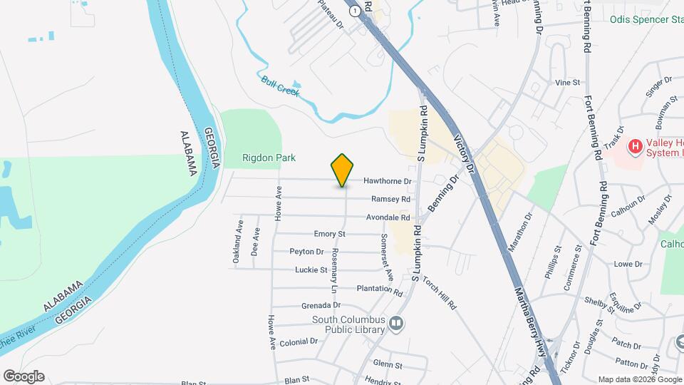 1819 Rosemary Ln Map and Location Details