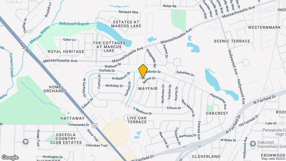 1025 Revere Dr Map and Location Details