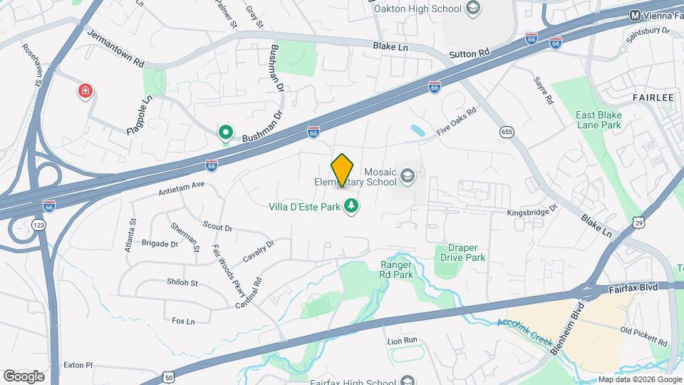 9911 Barnsbury Ct Map and Location Details
