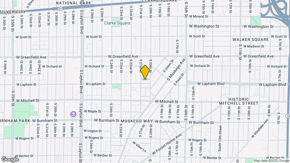 2020 W Lapham St Map and Location Details