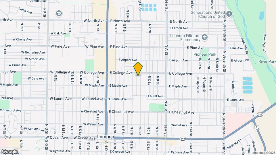 525-529 N D St Map and Location Details