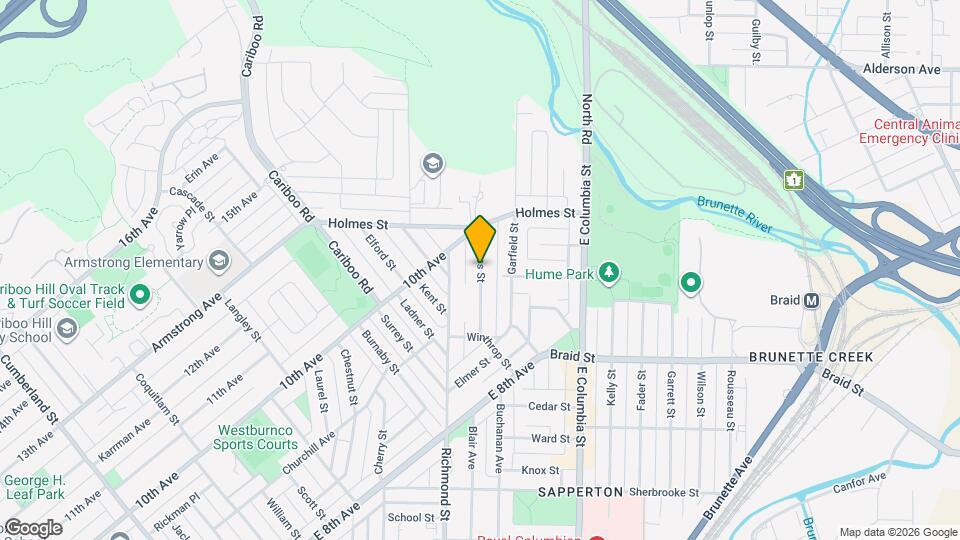 539 Amess St Map and Location Details