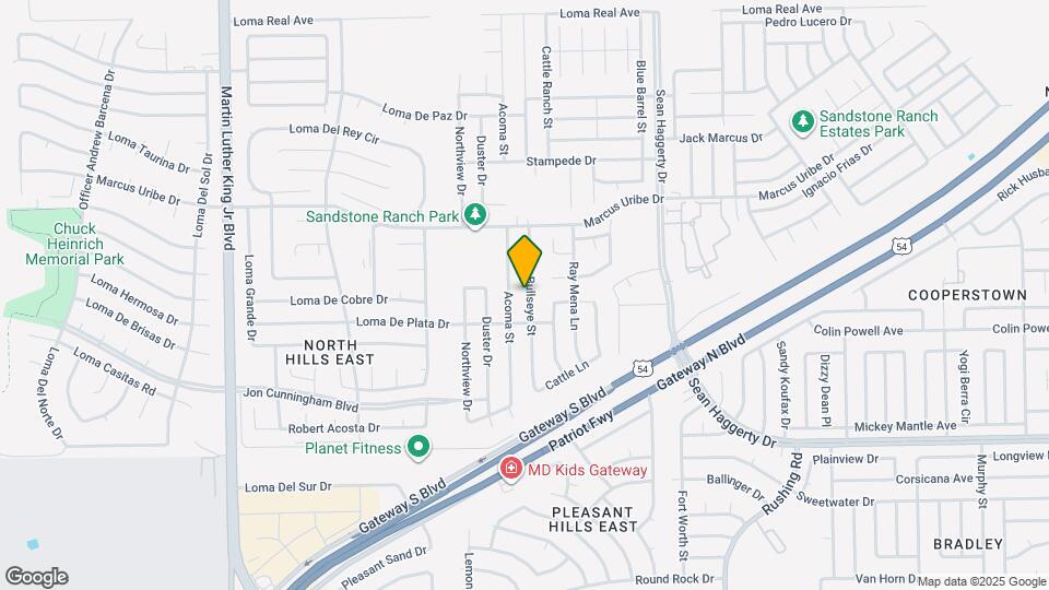 11025 Bullseye St Map and Location Details