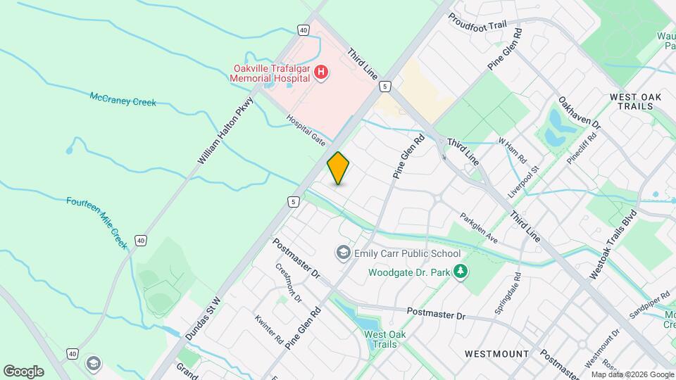 2430 Whistling Springs Crescent Map and Location Details