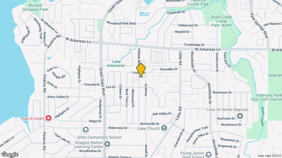 2507 Hilldale Blvd Map and Location Details