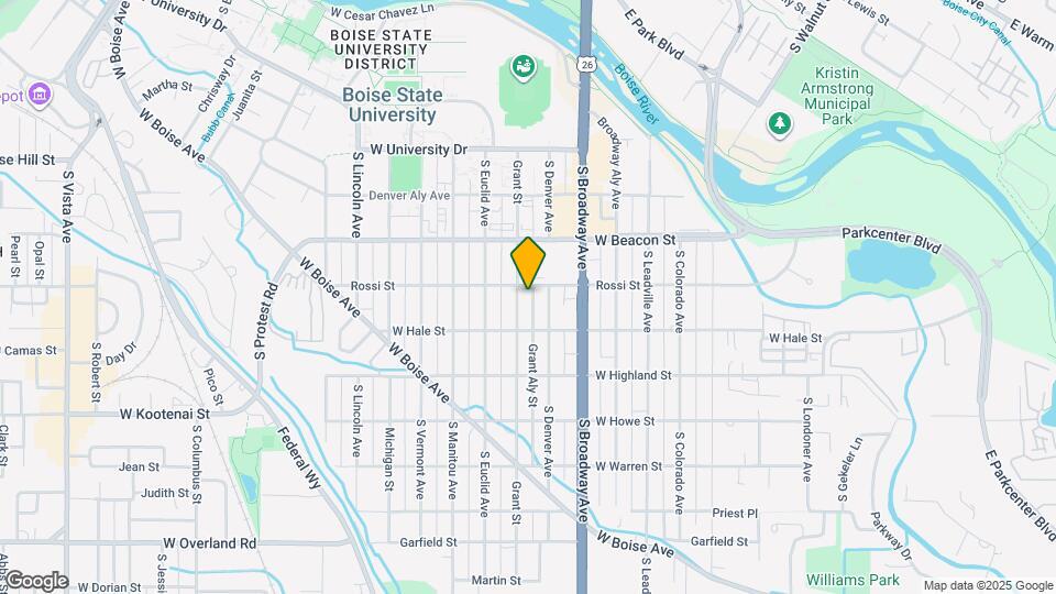 1304 S Grant Ave Map and Location Details