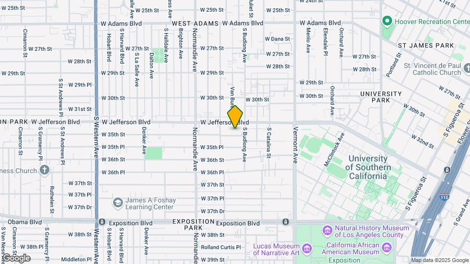 1275 W 35th St Mapa y Detalles de la Ubicación