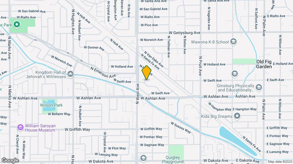 4302 N Brooks Ave Map and Location Details