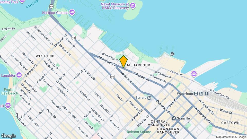 1228 W Hastings St Map and Location Details