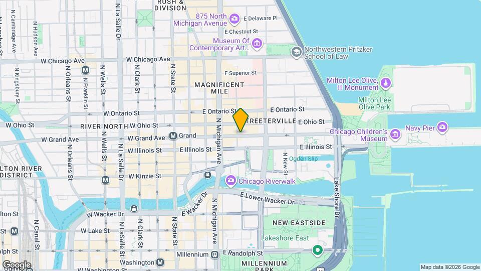 208 E Grand Ave Mapa y Detalles de la Ubicación