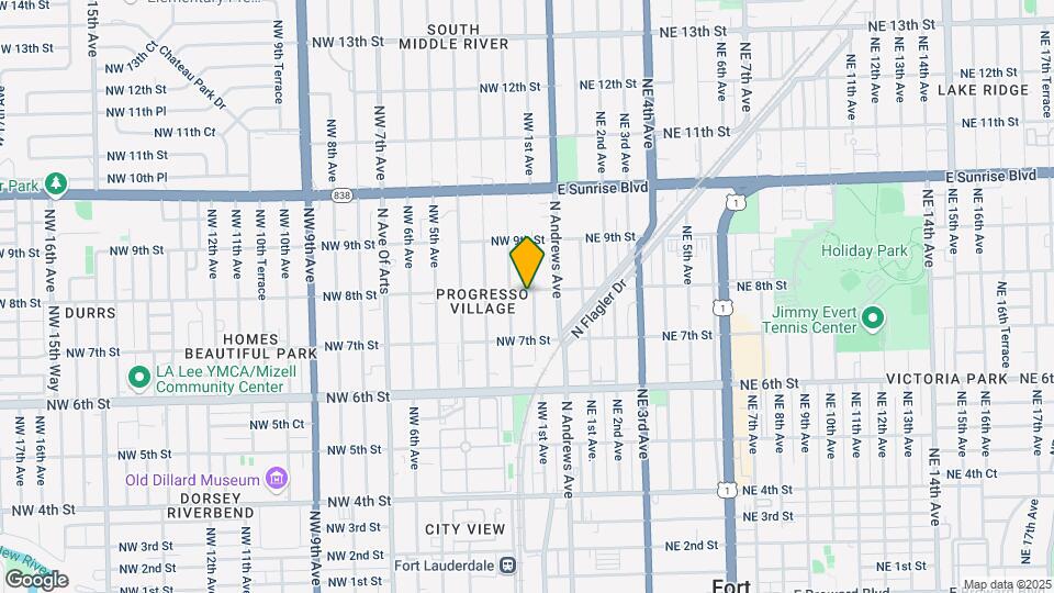 100 NW 8th St Map and Location Details