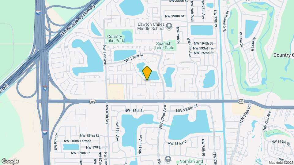 8390 NW 188th Terrace Map and Location Details