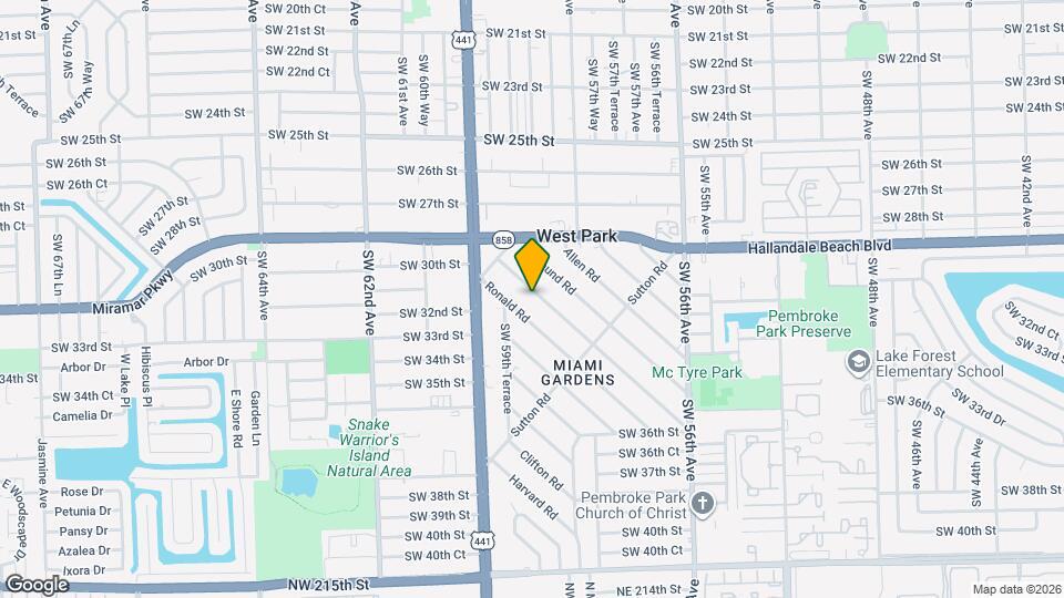 18 Miami Gardens Rd Map and Location Details