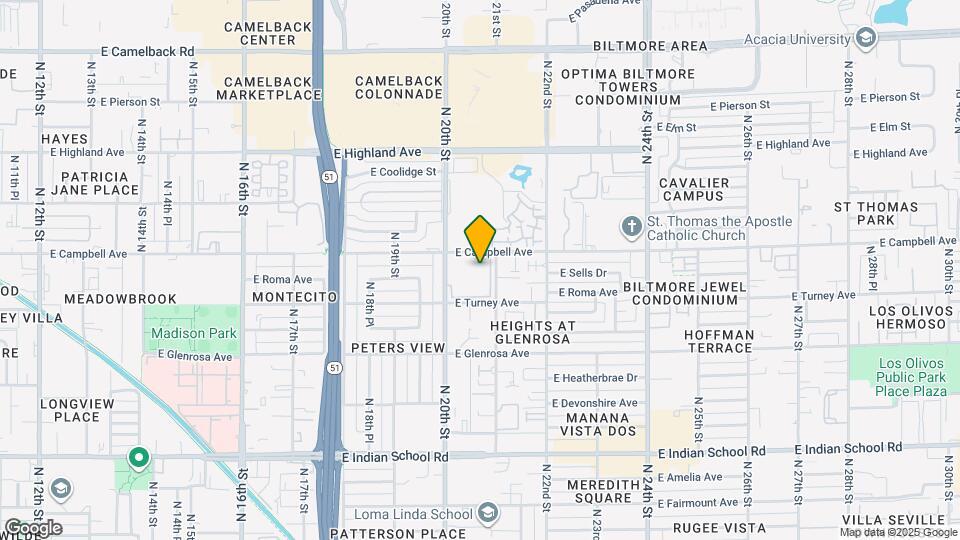 2023 E Campbell Ave Map and Location Details