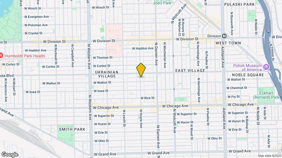 951 N Hoyne Ave, Unit M04B Mapa y Detalles de la Ubicación