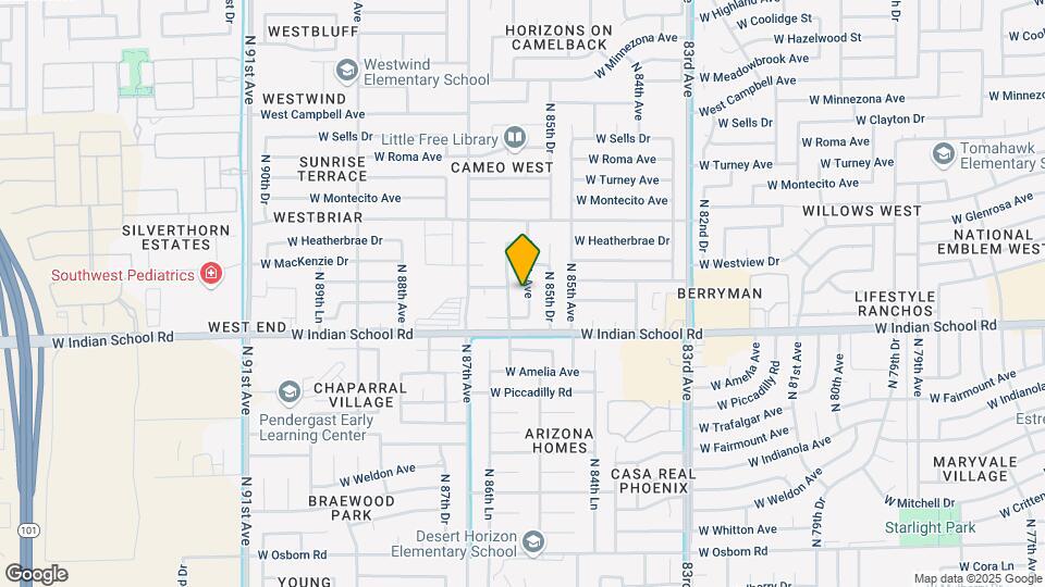4134 N 86th Ave Map and Location Details