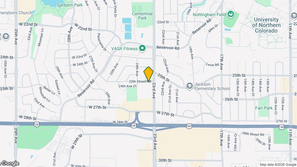2310 25th Street Rd Map and Location Details